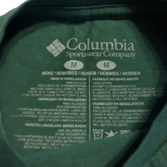 Like new! Columbia green long t-shirt - Size Medium mountain outdoors - Picture 3 of 5